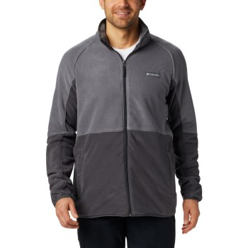 Columbia Jas Heren, Basin Trail Full Zip Fleece Big DonkerGrijs, 04SGIQZTR